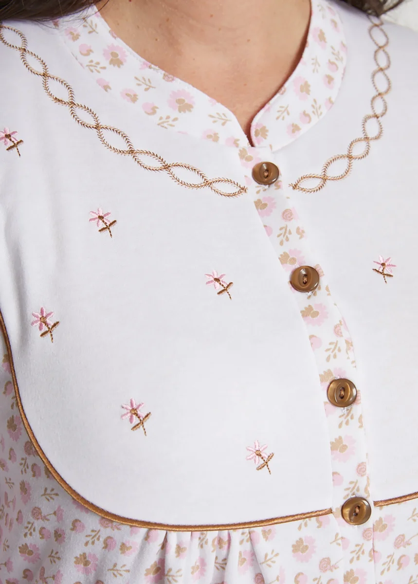 Camisón interlock con botones E7473 - Imagen 8