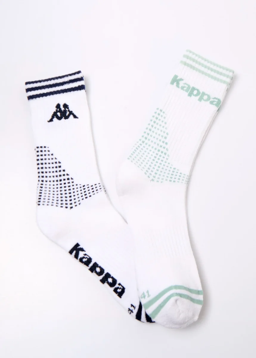 Pack de 2 calcetines deportivos de sujeción, color blanco E1628